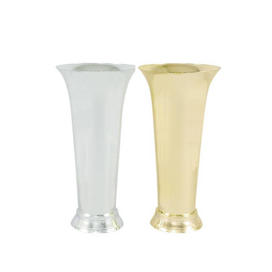 Gold or Silver Trumpet Vase