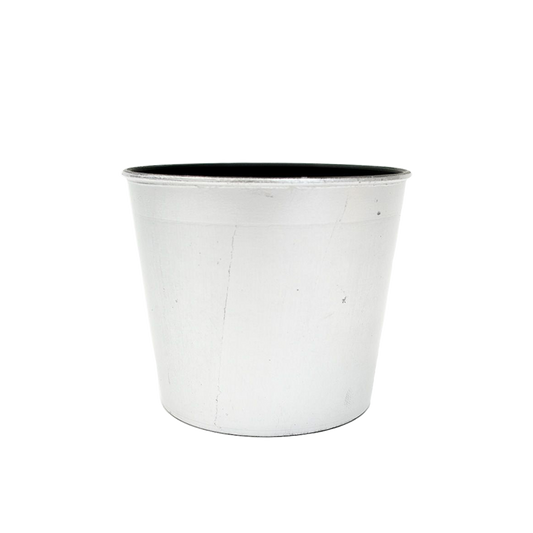 Large Recycled Plastic Pot - Silver