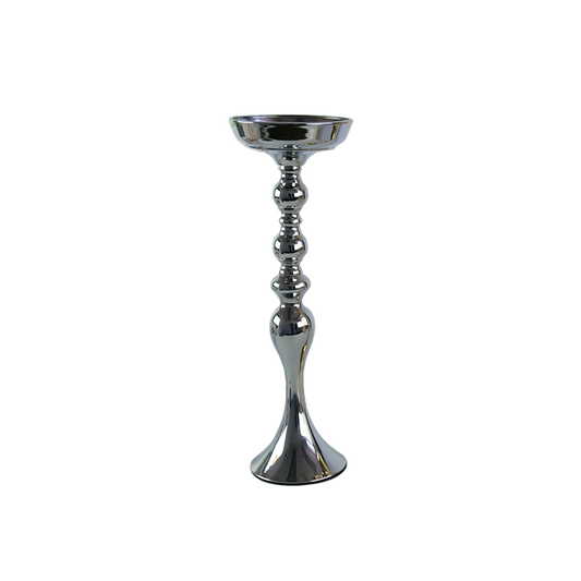 Silver Candlestick Metal Candle holder 18"