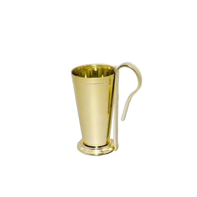 7½" Mint Julep Cup w/ Pew Clip - Gold