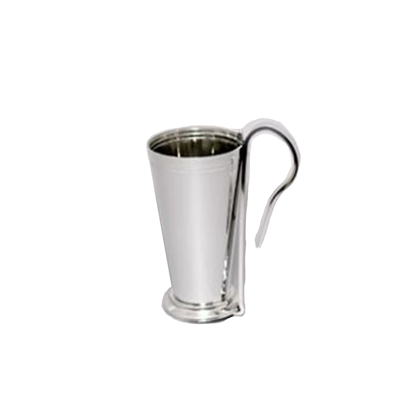 7½" Mint Julep Cup w/ Pew Clip - Silver