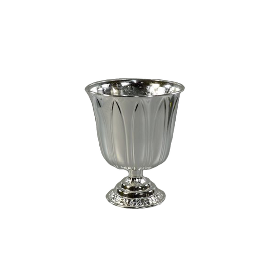 Silver 8½" Plastic Urn Vases