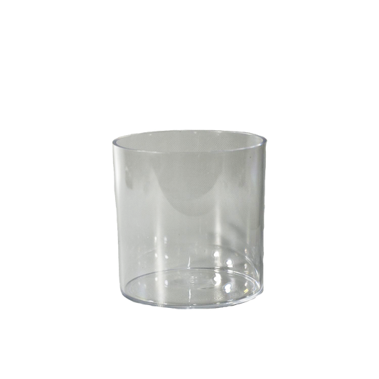 6" x 6" Plastic Cylinder Vase (Clear)