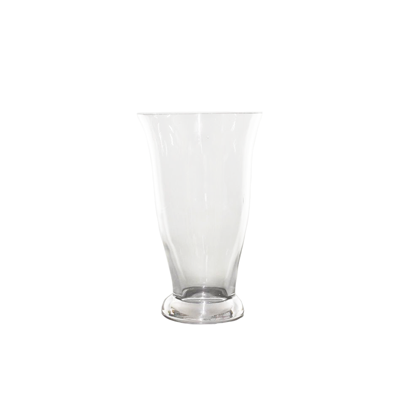 Glass Vase Flared 8" tall