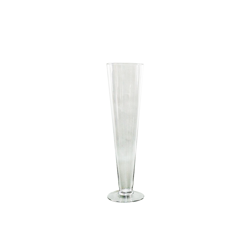 Clear Glass Pilsner Vase 16"