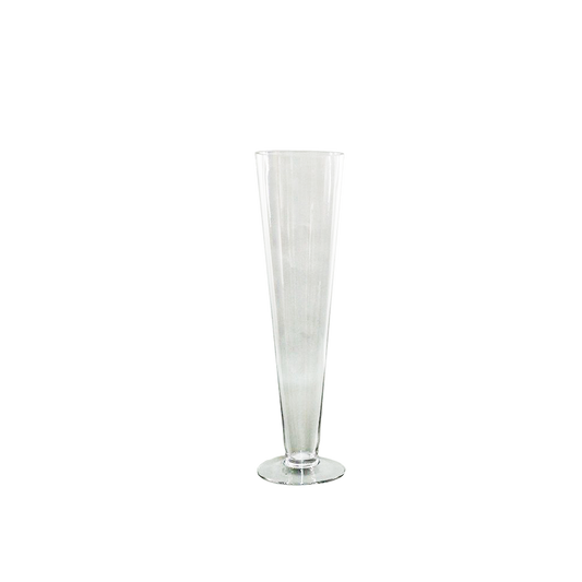 Clear Glass Pilsner Vase 16"