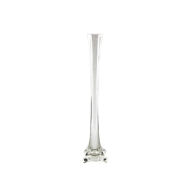 Eiffel Tower Glass Vase 16-inch - Clear