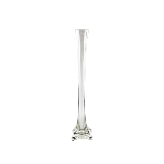 Eiffel Tower Glass Vase 16-inch - Clear