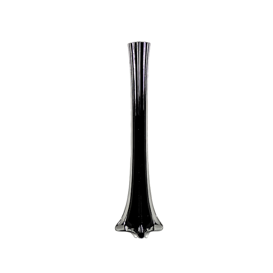 Eiffel Tower Glass Vase 16-inch - Black