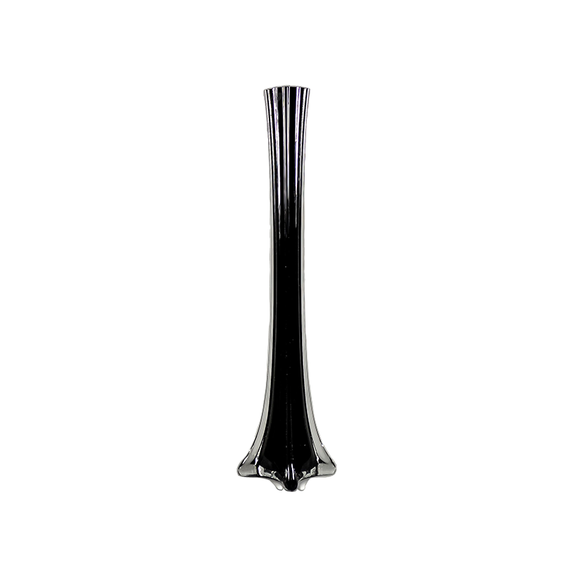Eiffel Tower Glass Vase 24in Black