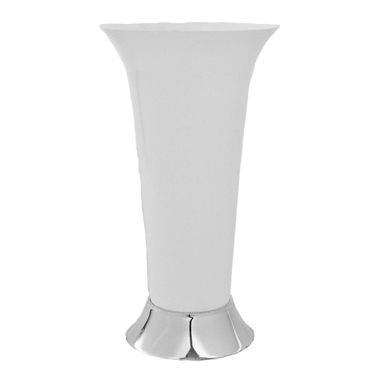 White Trumpet Vase
