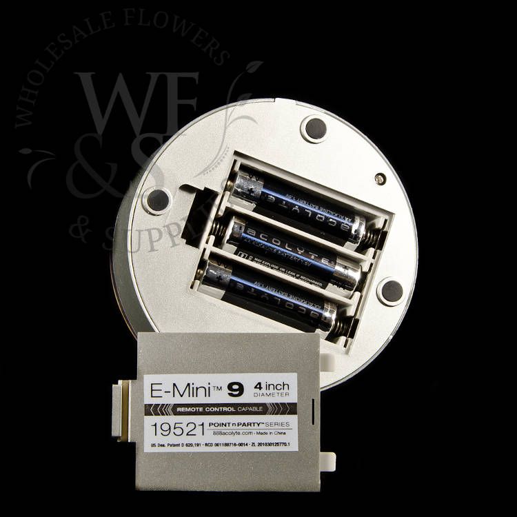 4" E-Mini LED Centerpiece Light Base