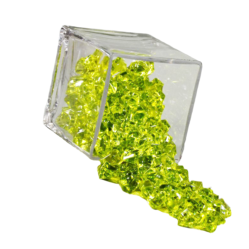 Rock Acrylic Ice Crystals Emerald Green