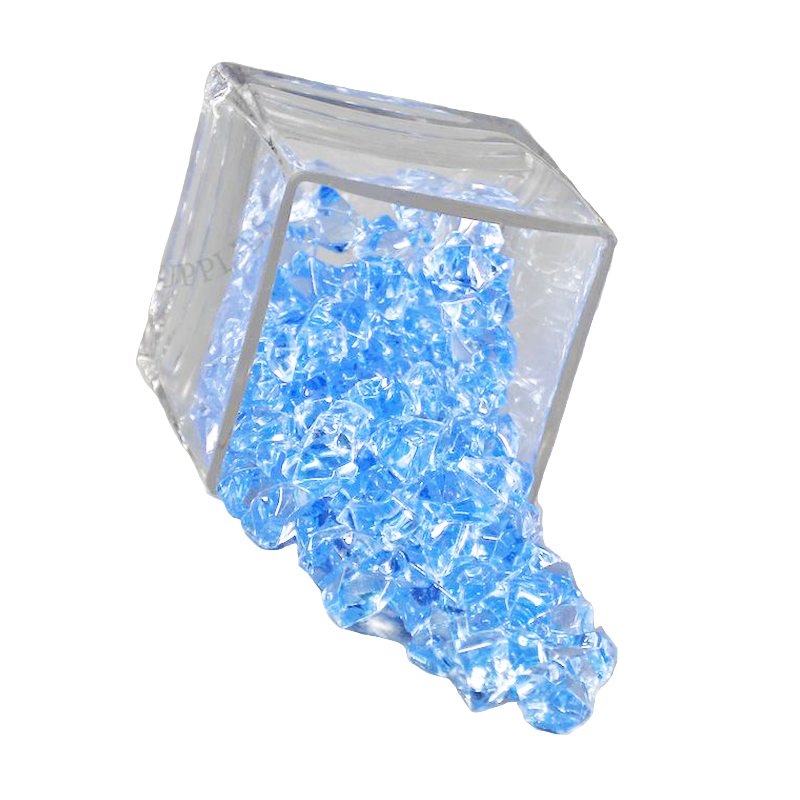 Acrylic Ice Crystals Light Blue