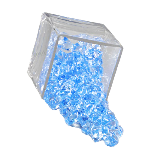 Acrylic Ice Crystals Light Blue