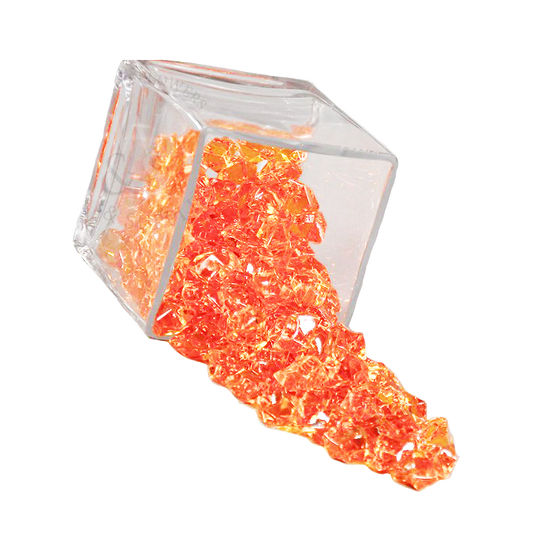 Acrylic Ice Crystals Orange