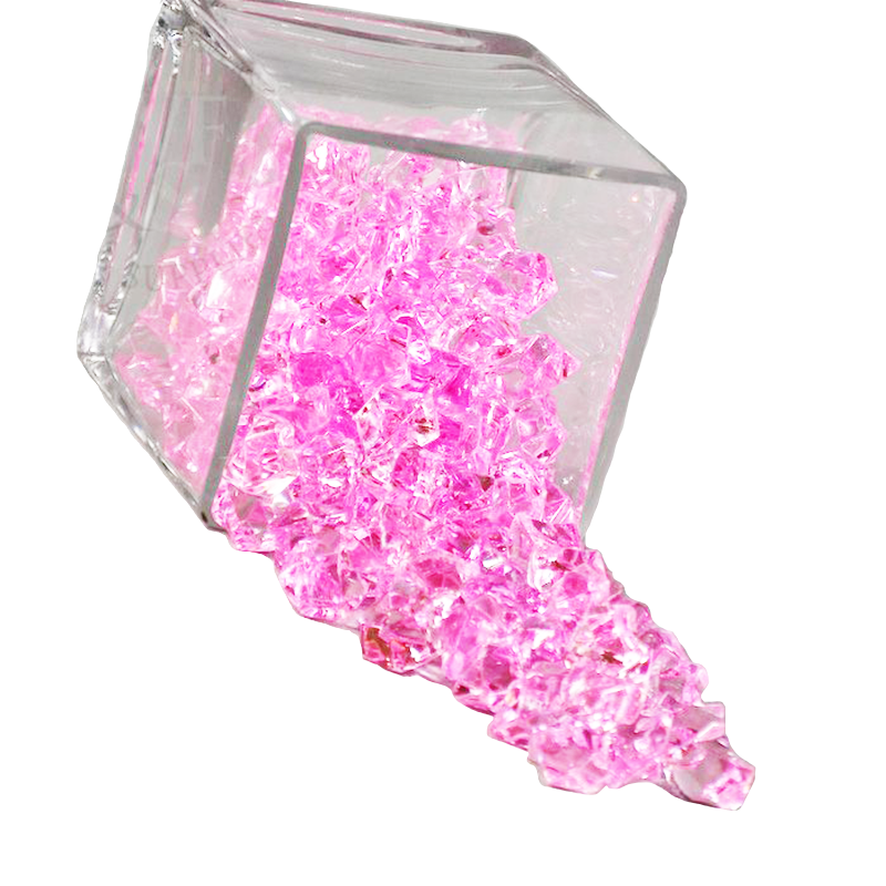 Acrylic Ice Crystals Pink