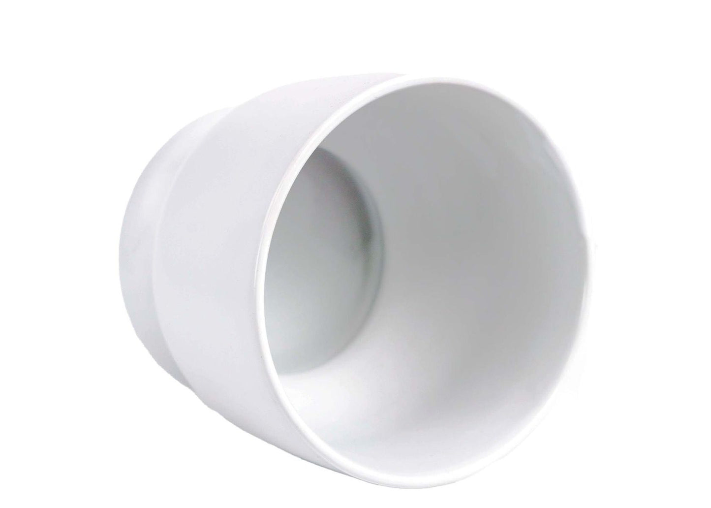 5" Modern Ceramic Bowl - White