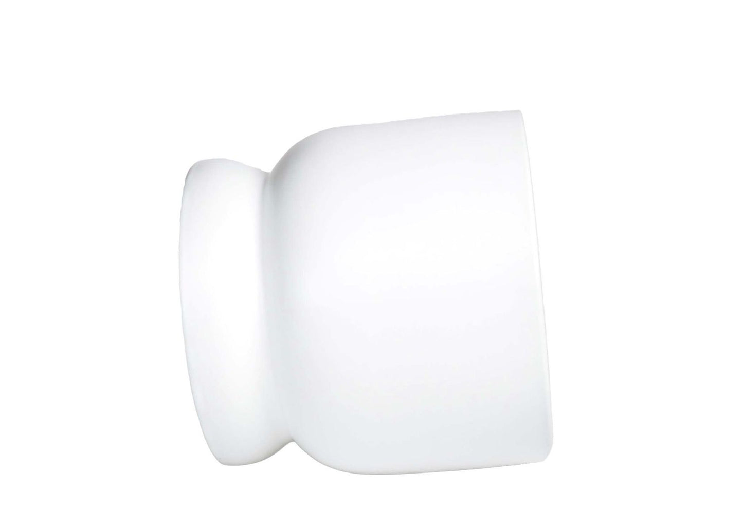5" Modern Ceramic Bowl - White