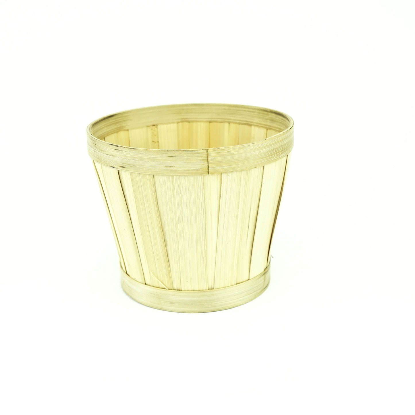 6" Bamboo Basket - Amber