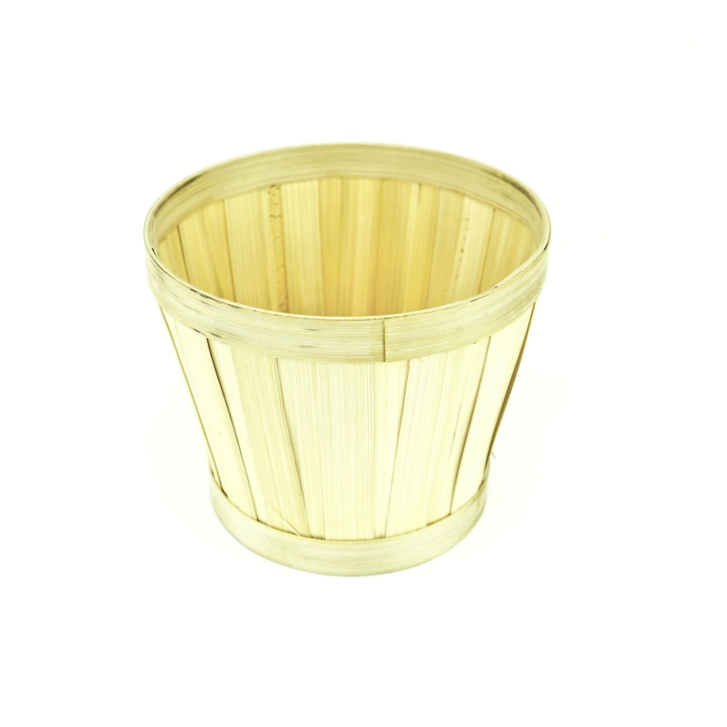 6" Bamboo Basket - Amber