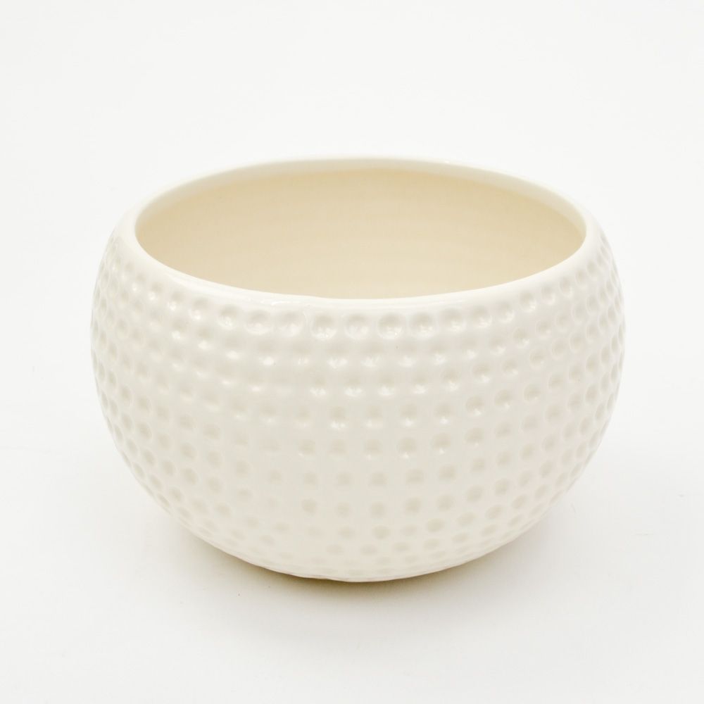 5" x 3.5" Golf Ball Round Ceramic Vase
