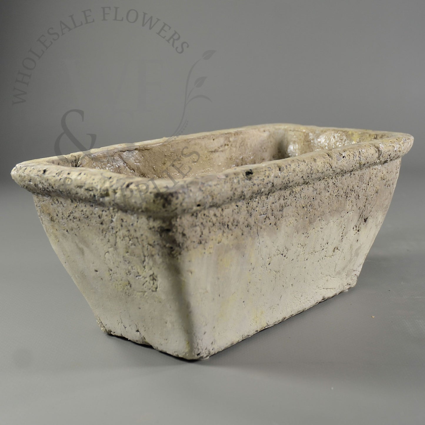 Weathered Two-Tone Concrete Planters Rectangle 10" x 5 "