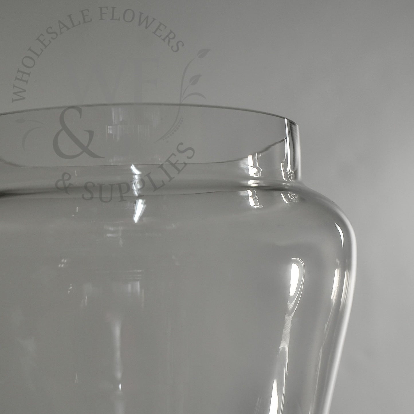 Tapered Glass Vase with Lid