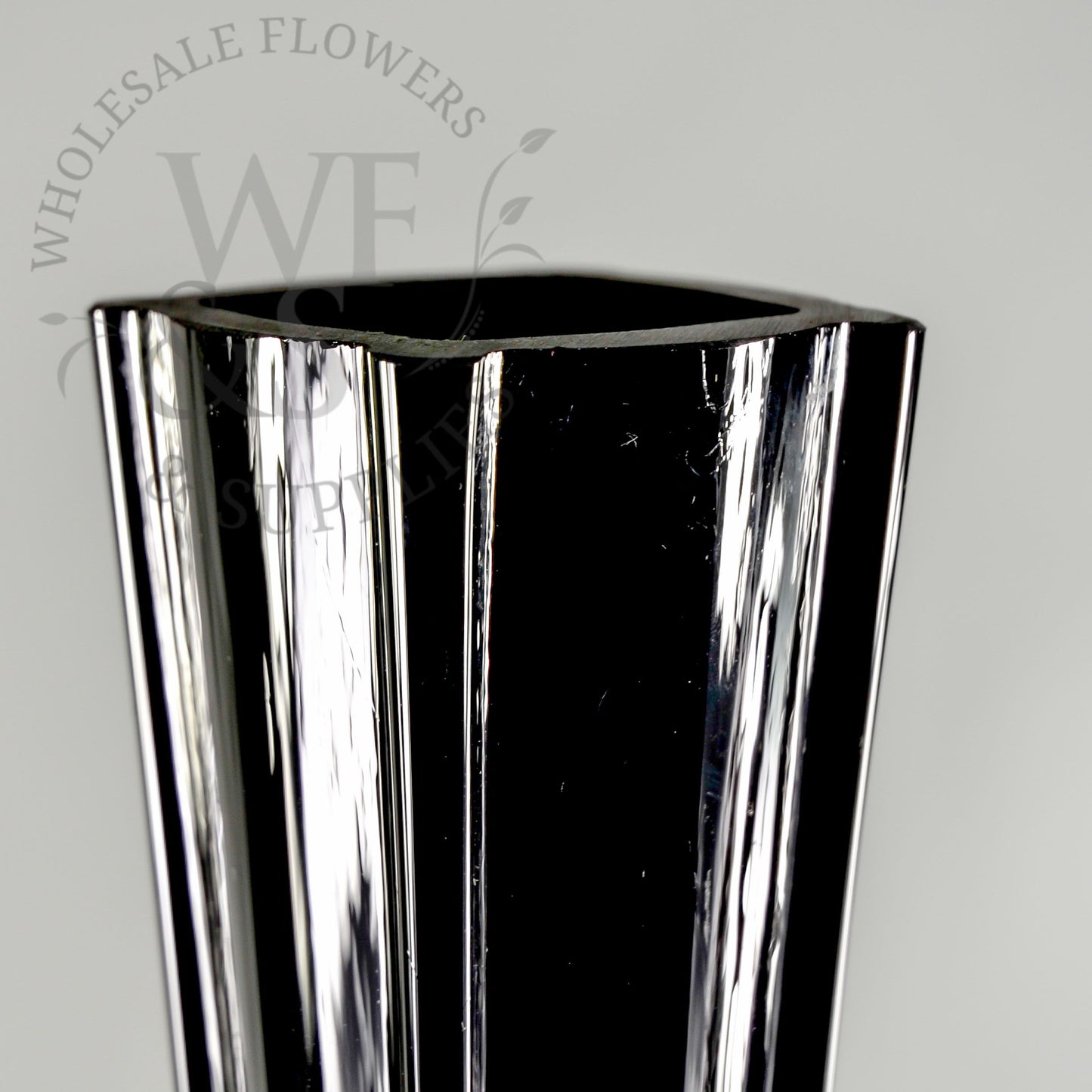 Eiffel Tower Glass Vase Rd Black 28in