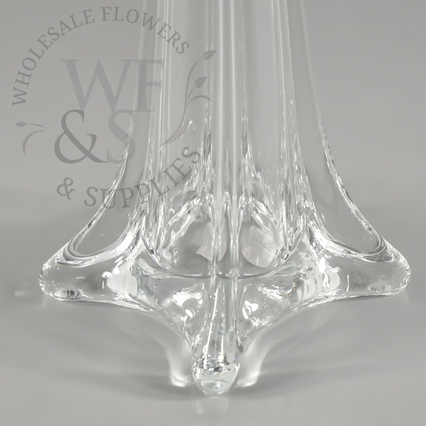 Eiffel Tower Glass Vase 24-inches tall Clear