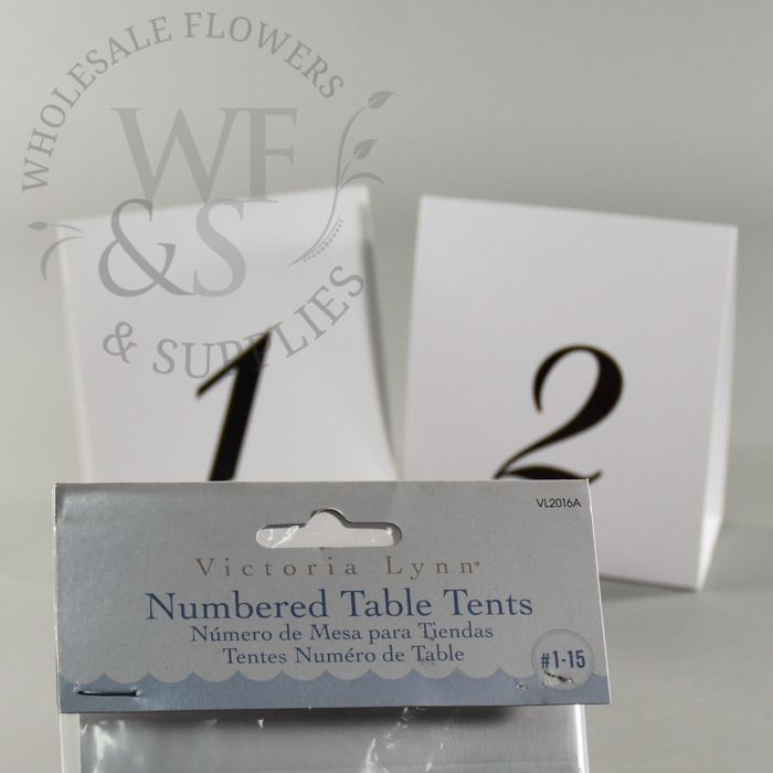 Table number tent No: 1-15