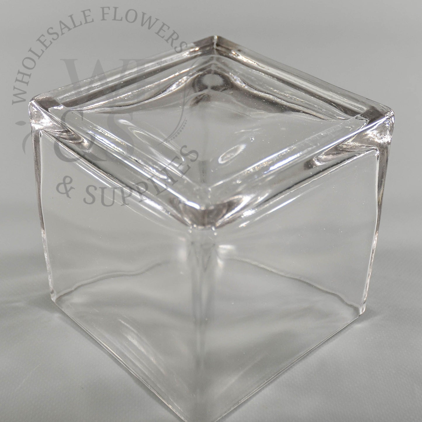 Square Glass Cube Vase 5x5