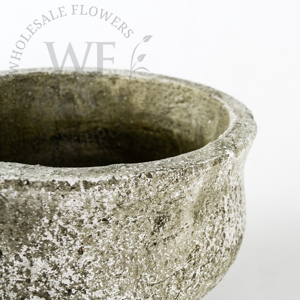 Weathered Clay Pedestal Pot 8.5" Tall