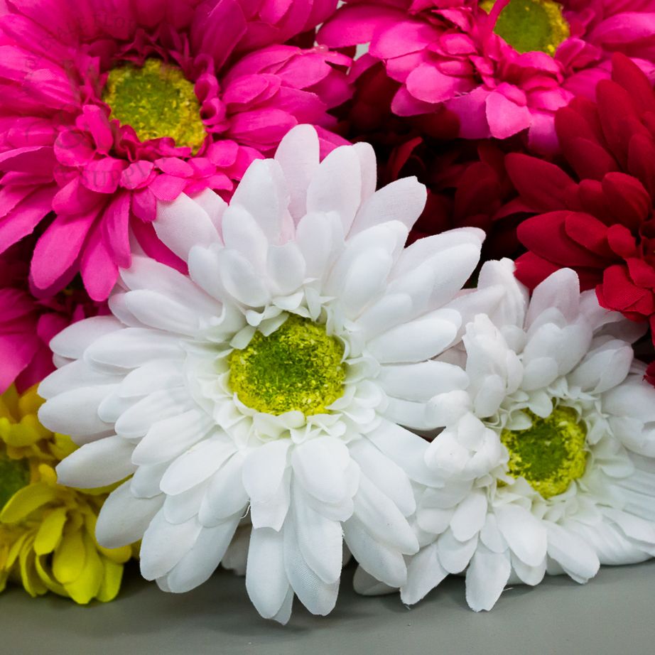 Silk Gerbera Daisy Flower Assorted Colors 19"