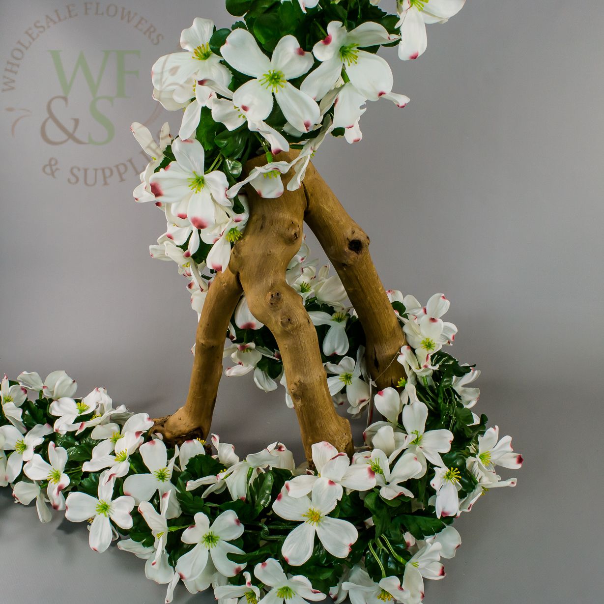 Dogwood Silk Flower Garland 6'