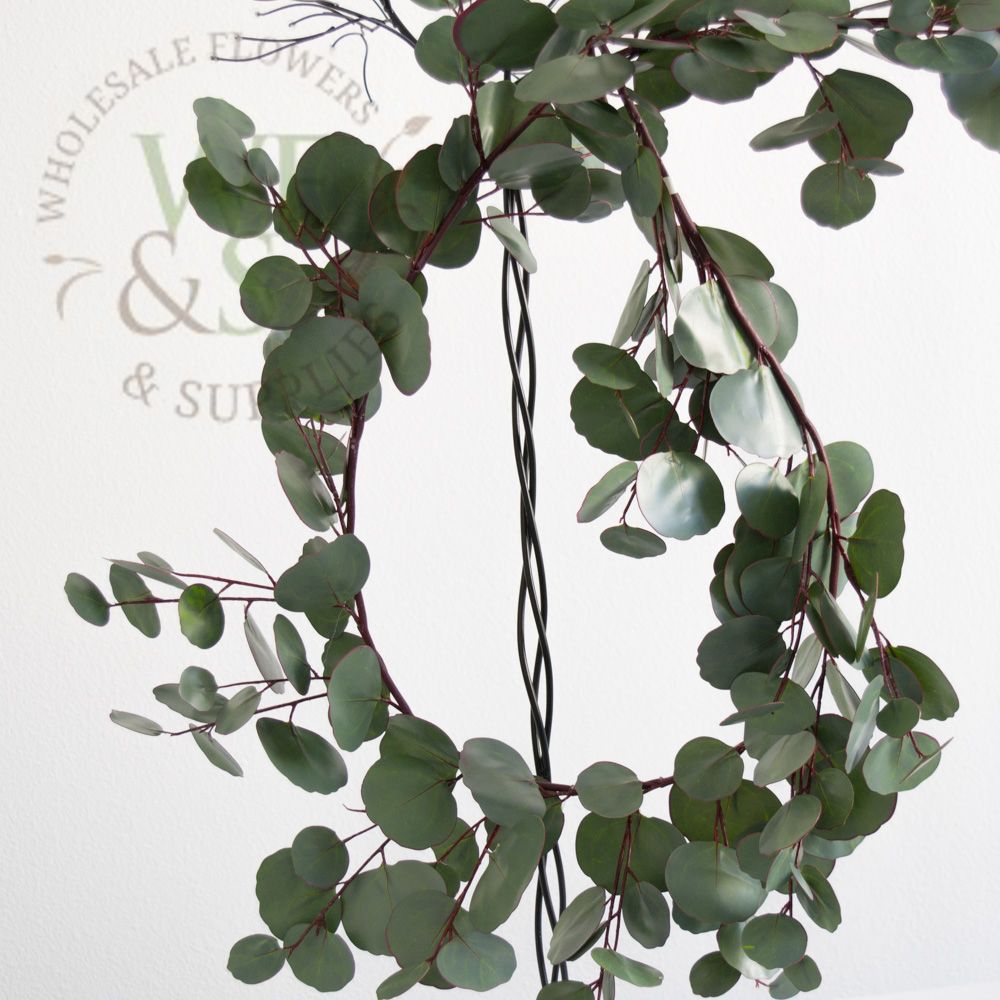 Silver Dollar Eucalyptus Garland Sage 5' Artificial