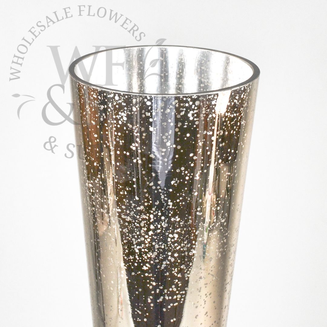 Champagne Mercury Glass Pilsner Vase 19.75"