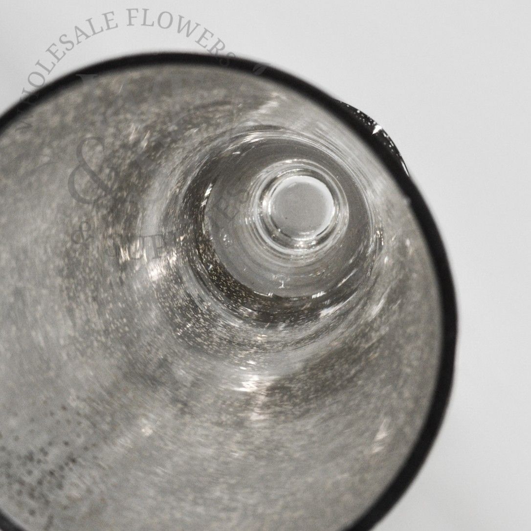 24 inch Silver Mercury Glass Pilsner Vase