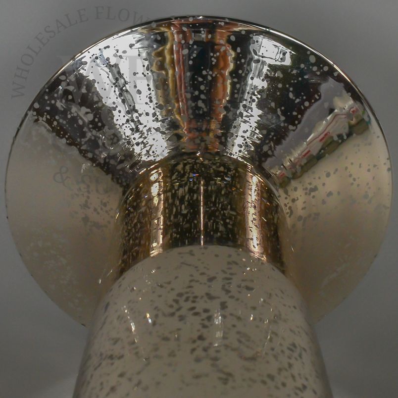 Champagne Mercury Glass Pilsner Vase 19.75"