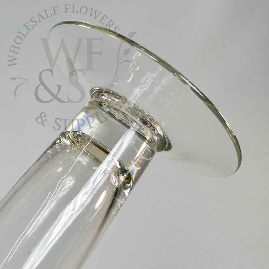 Clear Glass Pilsner Vase 24"