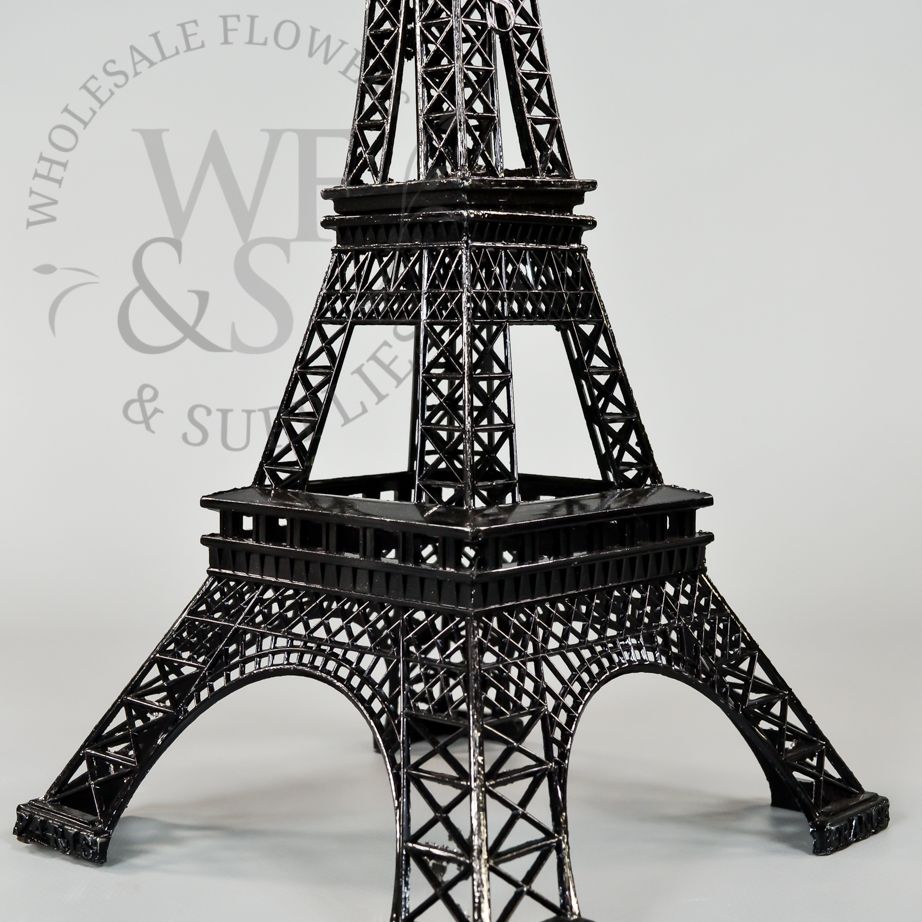 Mini Metal Eiffel Towers black-6"