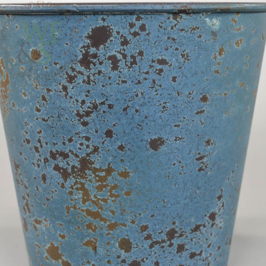 Recycled Plastic Pot - Distressed Blue - 5"