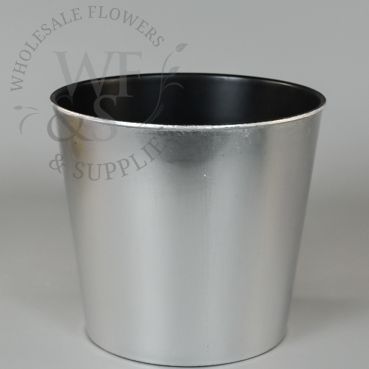 Silver Recycled Plastic Pot