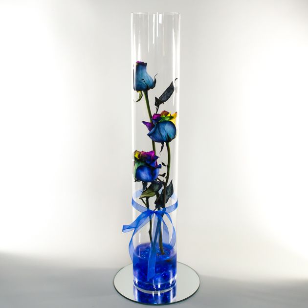 28 x 4 Glass Cylinder Vase