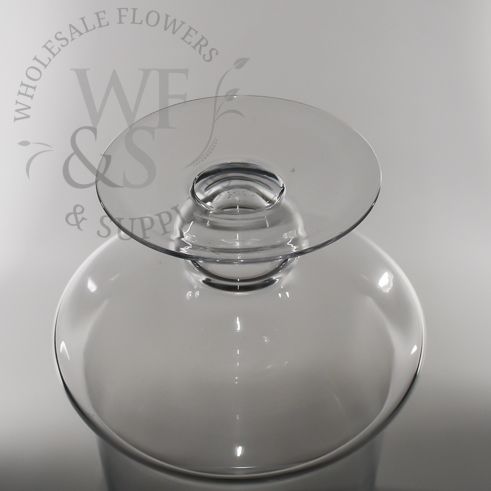 Glass Cylinder Candy Jar Vases with Lids 12"H