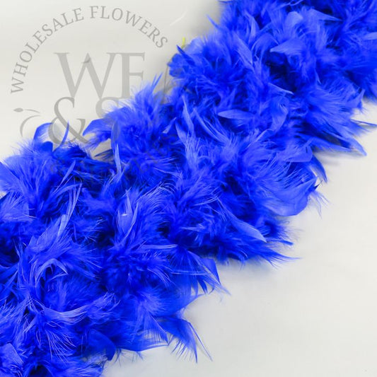 Feather Boa in Dark Blue