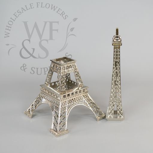 Mini Metal Eiffel Towers Silver - 15"