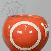 4 1/2" Football Ceramic Vase