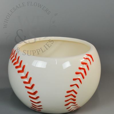 Ceramic Baseball Vase 3.75"
