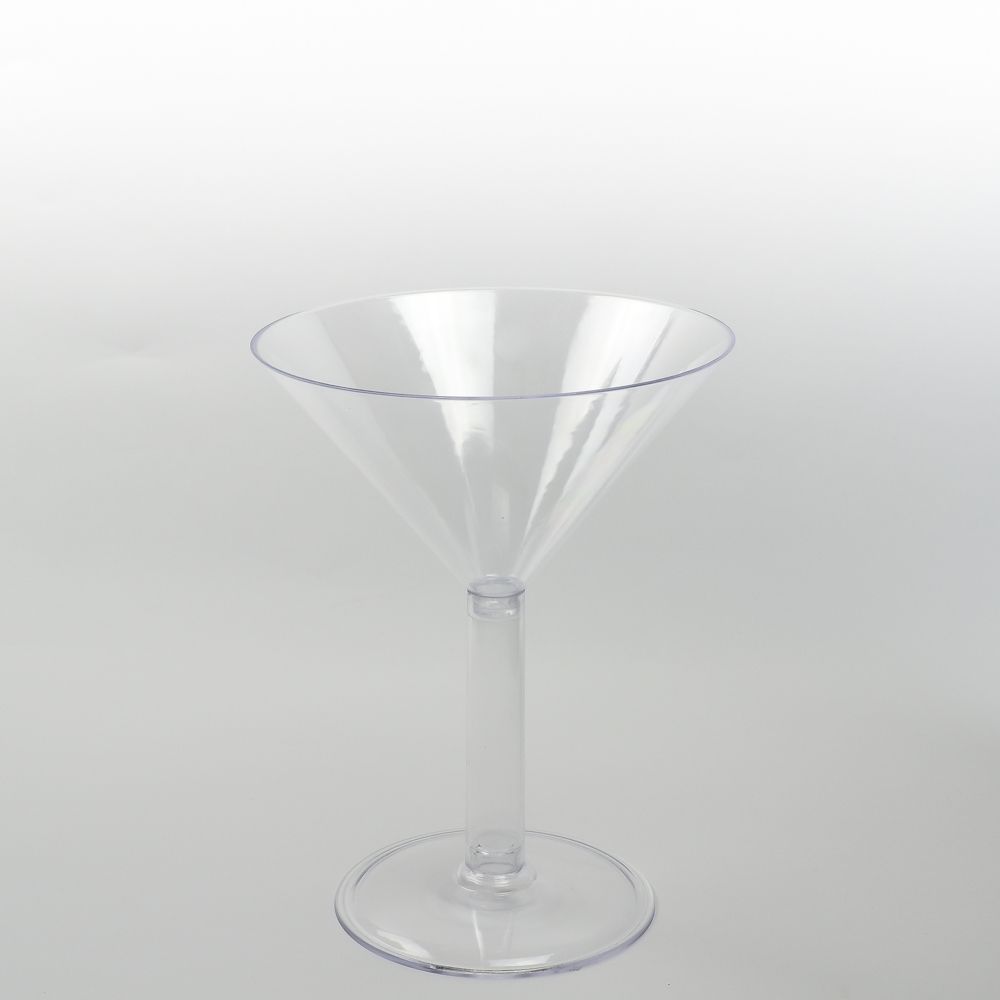 9" Martini Glass - Clear Acrylic